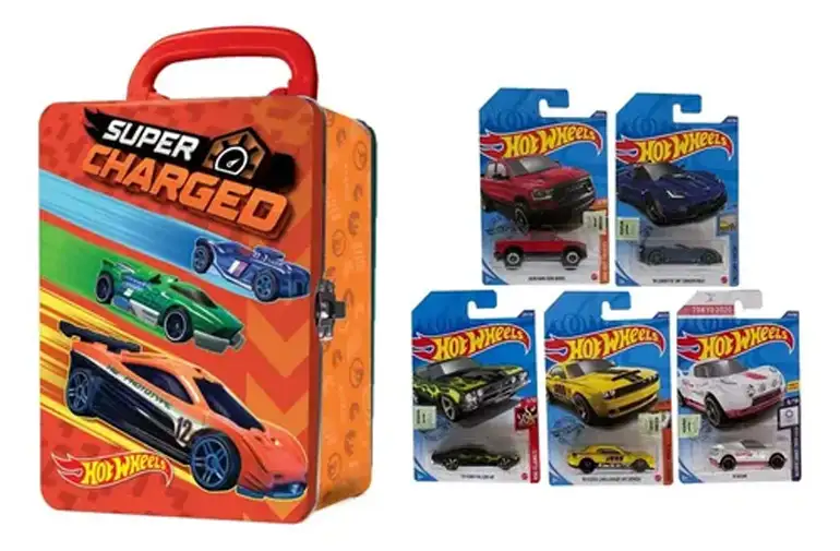 Mattel Hot Wheels Hwcc2-24R Estuche Metalico Para Autos