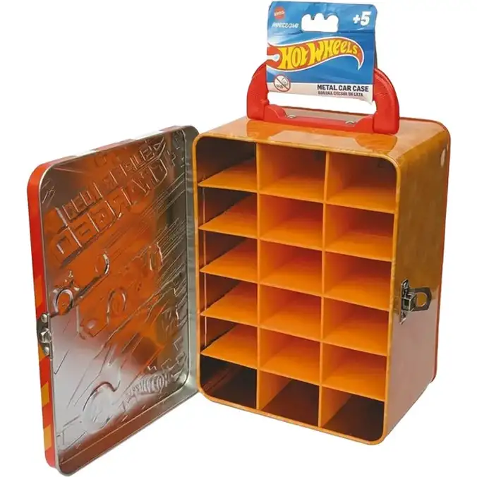 Mattel Hot Wheels Hwcc2-24R Estuche Metalico Para Autos