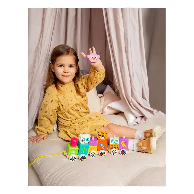 Kids Hits Kh20-021 Tren De Madera Amigos Felices