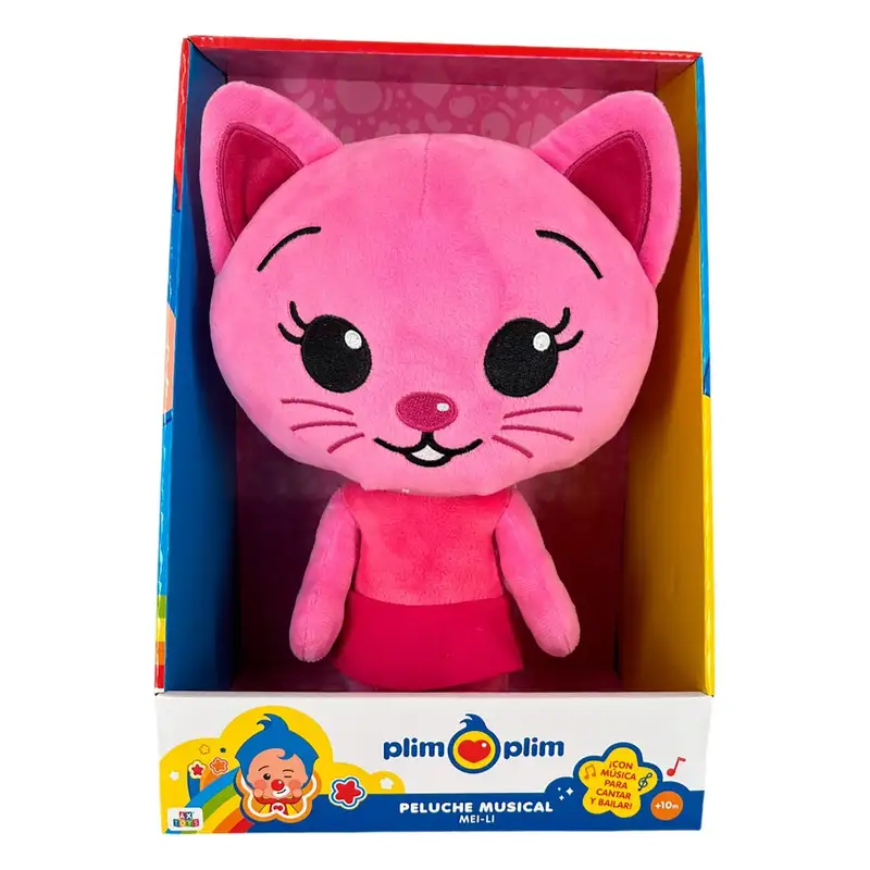 Arbex Toys Plim Plim 8401Bp Mei Li Gato Con Musica Peluche 30 Cm