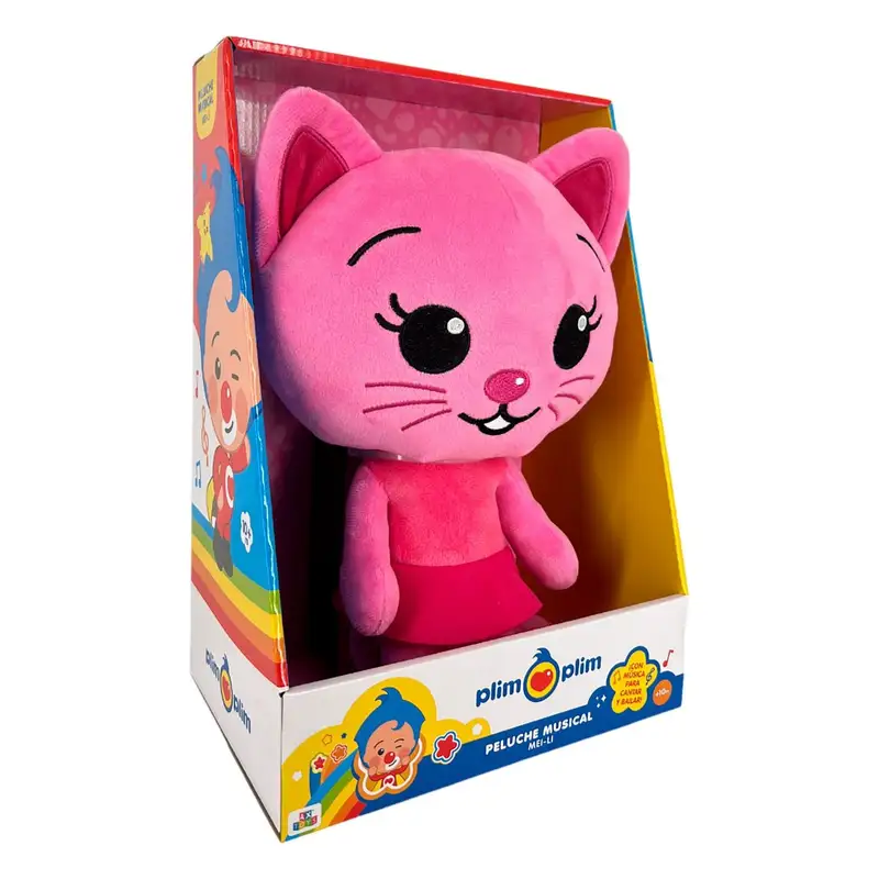 Arbex Toys Plim Plim 8401Bp Mei Li Gato Con Musica Peluche 30 Cm