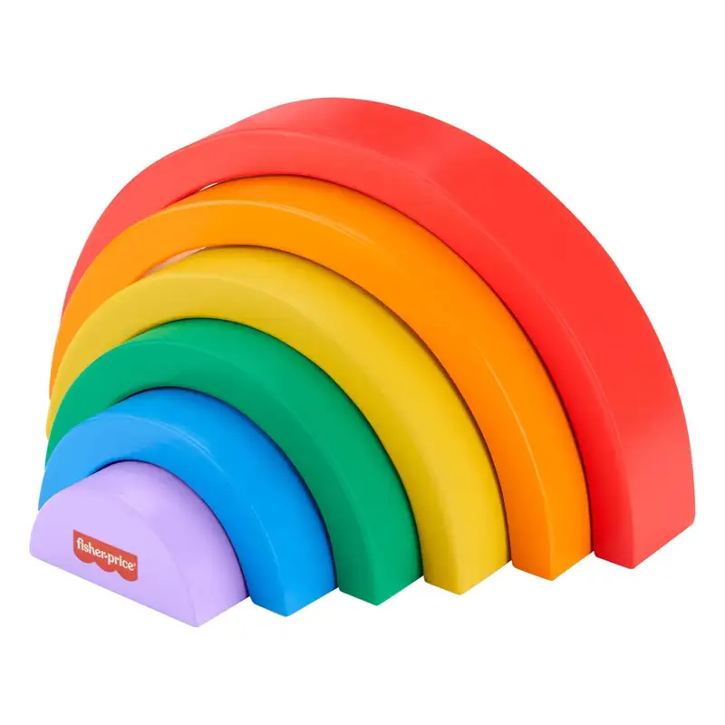 Mattel Fisher Price Hxt73 Arcoiris Apilable De Madera Fisher Price