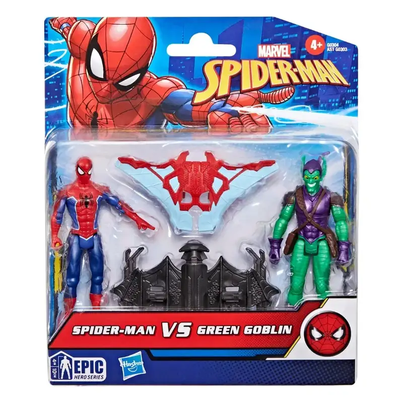 Hasbro Marvel G0303 Spider Man Figura Batalla 4 Pulgadas