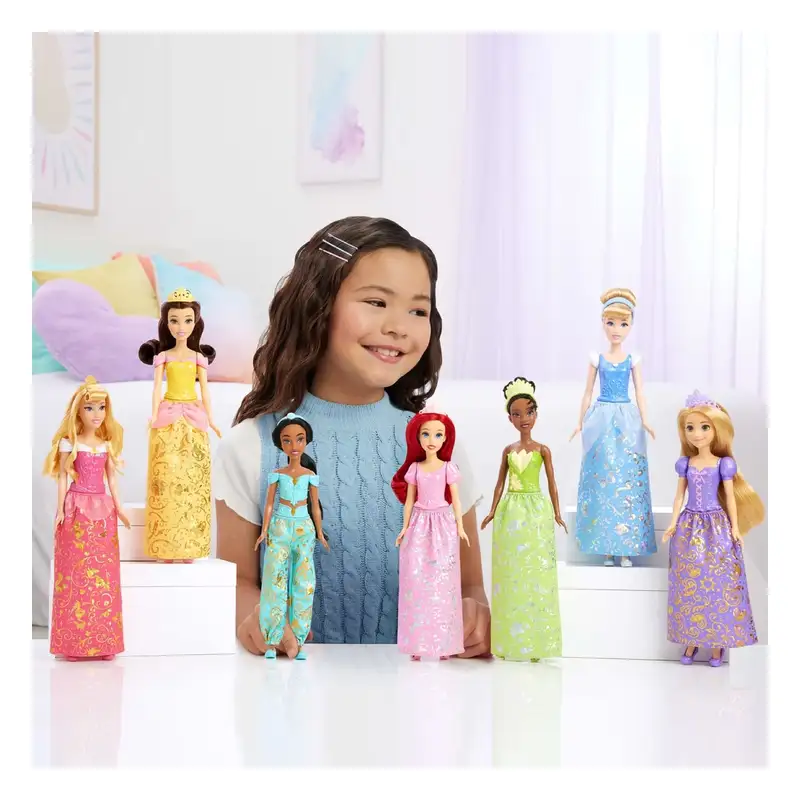 Mattel Disney Princesas Jbf97 Paquete De 7 Munecas