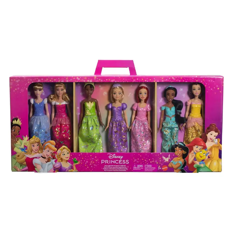 Mattel Disney Princesas Jbf97 Paquete De 7 Munecas