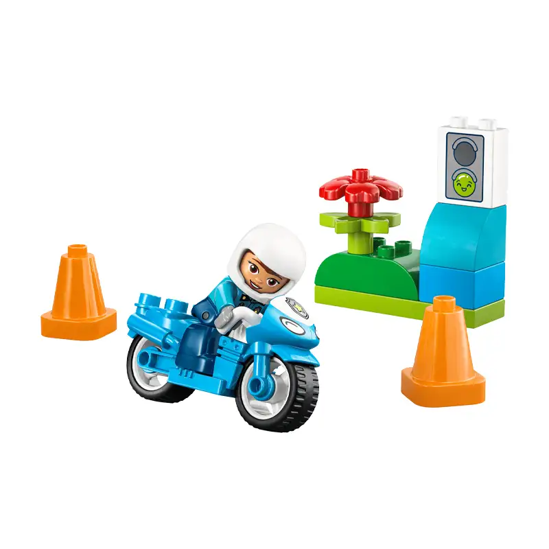 Lego Duplo 10471 Motocicleta De Policia Azul