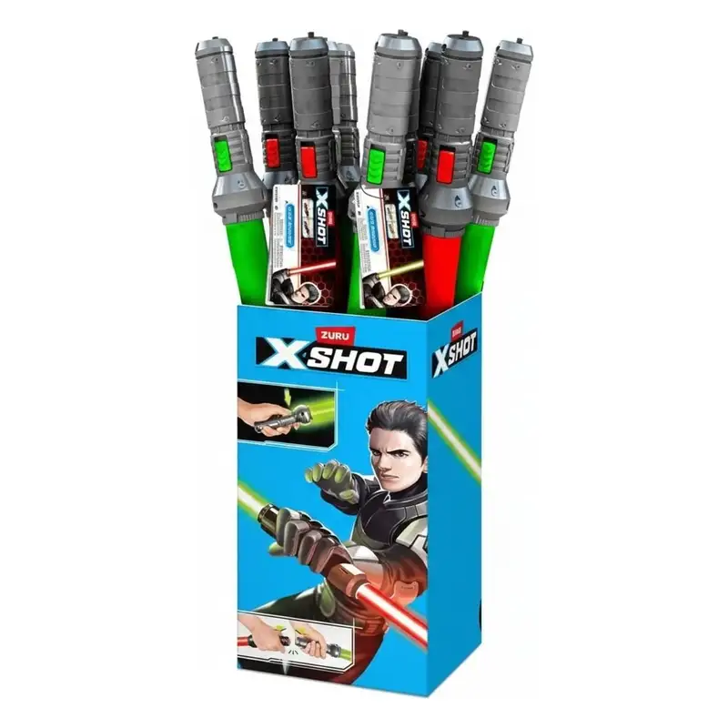 Zuru Xshot 36900Dbq1 Rol Serie 1 Espada Luz Etiqueta Colgar 12 Piezas