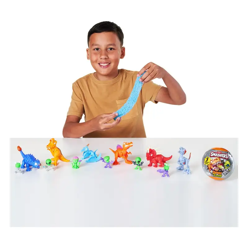 Zuru Smashers 74155Gq2 Dinos Contra Aliens Planeta Capsula Serie 1