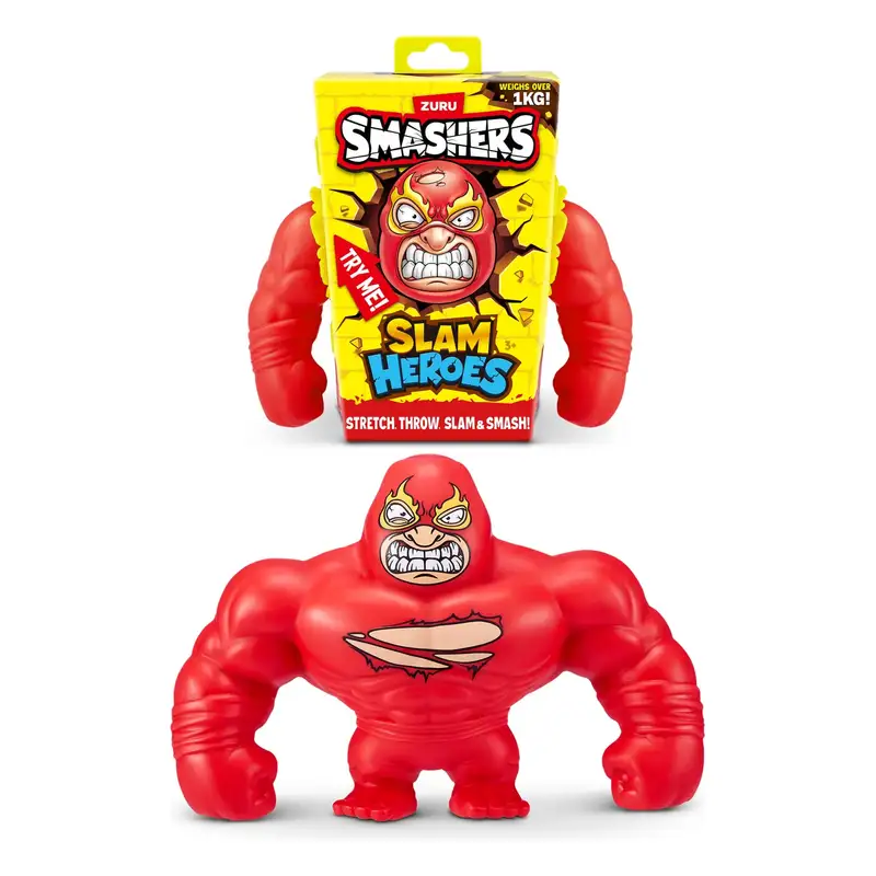 Zuru Smashers 74146 Splat Heroes Y Grunt Gorilla Bone Head Envoltura Pack Serie 1 6 Piezas