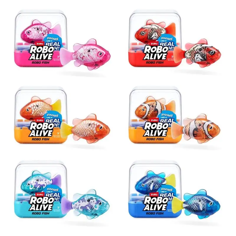 Zuru Robo Alive 7191Uq3 Pez Robot Serie 3-3Facing 12 Piezas