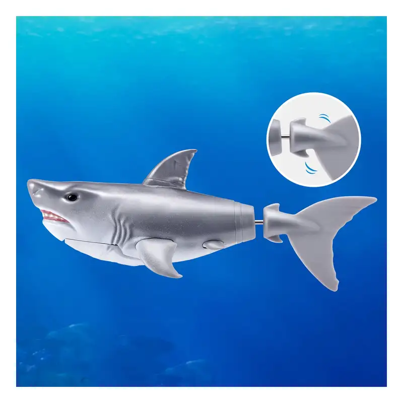 Zuru Robo Alive 71165Uq1 Activado Agua Tiburon Nadador Cubo Serie 1