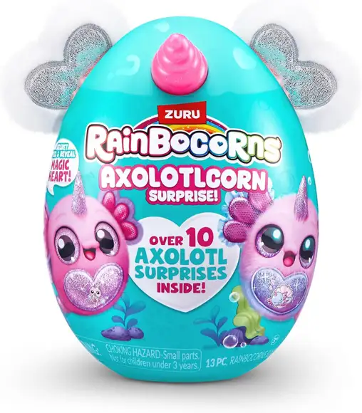 Zuru Rainbocorns 92120Tq1 Corazon Brillo Axolotlcorn Envoltura Serie 1 6 Piezas