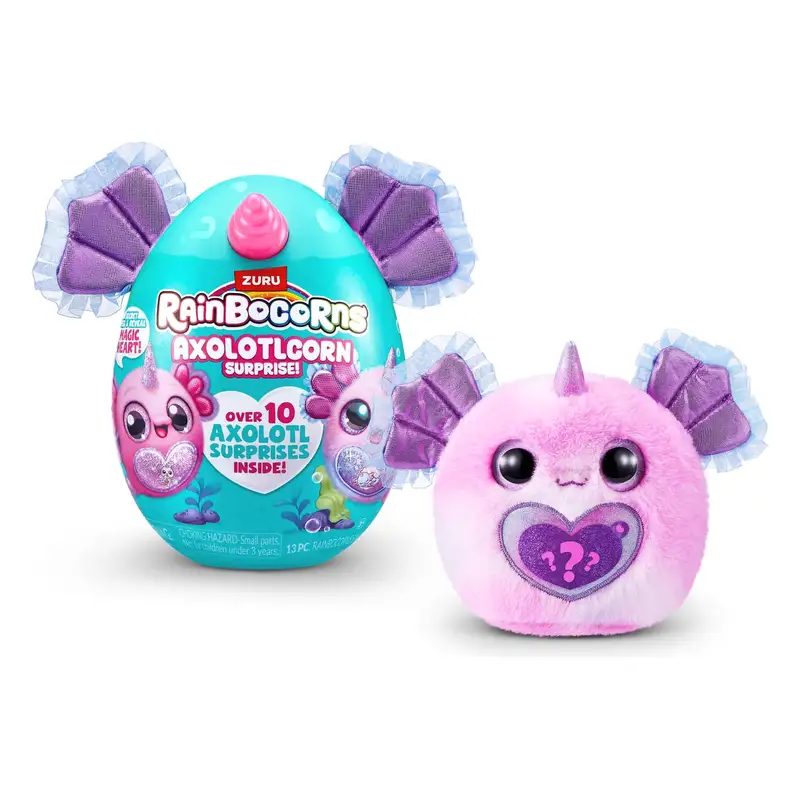 Zuru Rainbocorns 92120Tq1 Corazon Brillo Axolotlcorn Envoltura Serie 1 6 Piezas