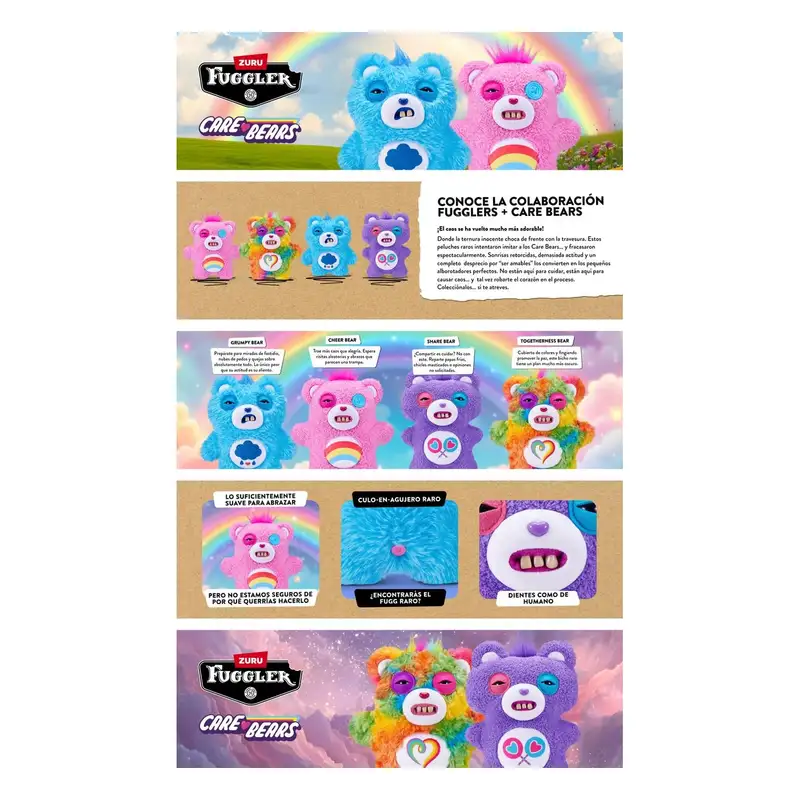 Zuru Fugglers 15755 Peluche Care Bears 9 Pulgadas Serie 1