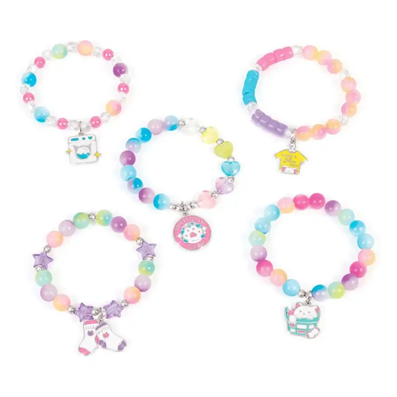 Make It Real Diy 1466 Set De Pulseras Lava Y Ensarta Gatitos