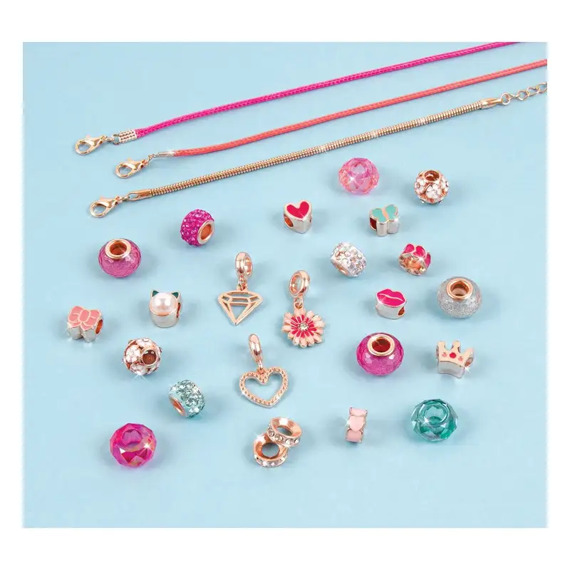 Make It Real Diy 1722 Pulseras Con Dijes Halo: Piensa En Rosa
