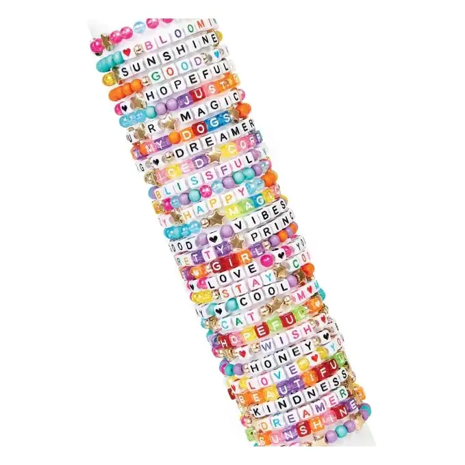 Make It Real Diy 1742 Set De Pulseras Con Cuentas De Alfabeto