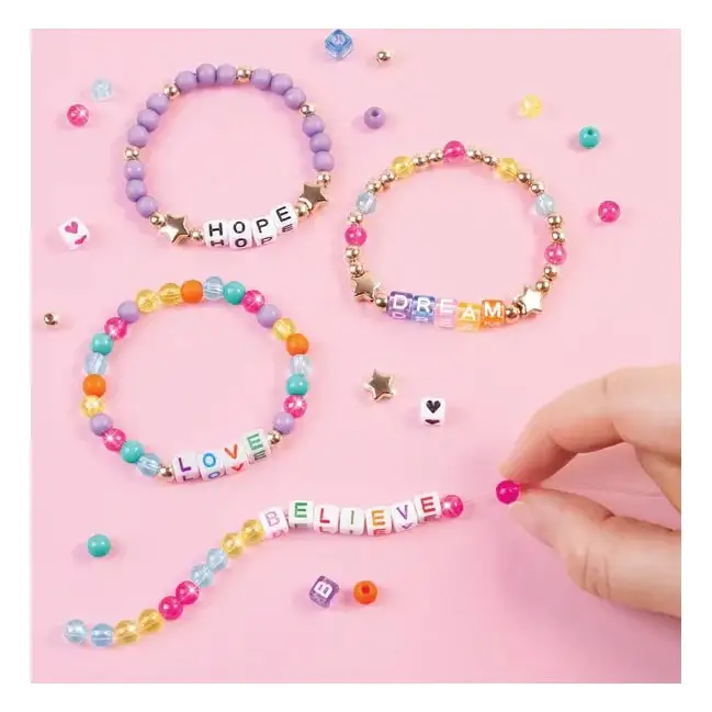 Make It Real Diy 1742 Set De Pulseras Con Cuentas De Alfabeto