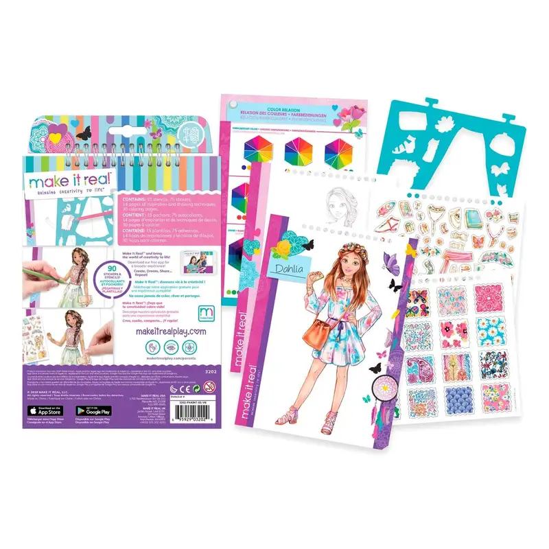 Make It Real 3C4G 3202 Cuaderno De Diseno De Moda Creatividad En Flor