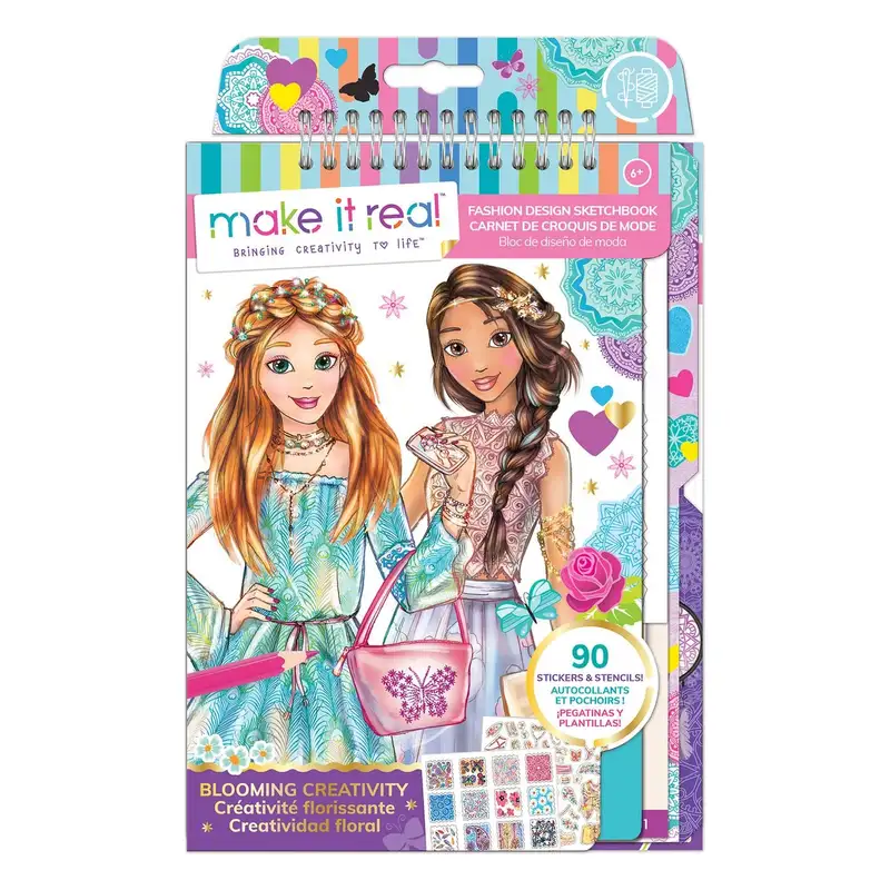Make It Real 3C4G 3202 Cuaderno De Diseno De Moda Creatividad En Flor