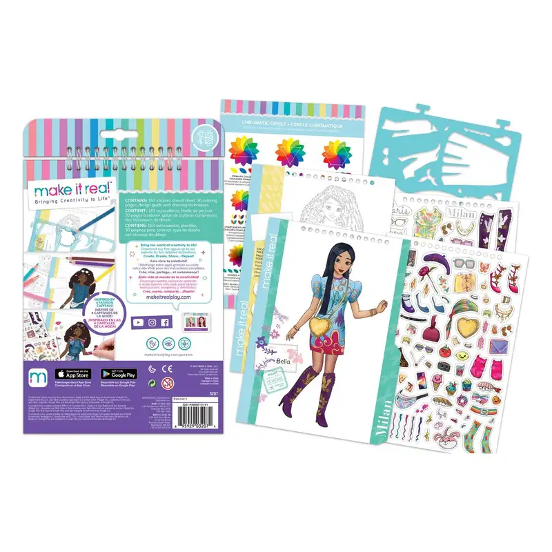 Make It Real 3C4G 3207 Cuaderno De Diseno De Moda Estilo Ciudad