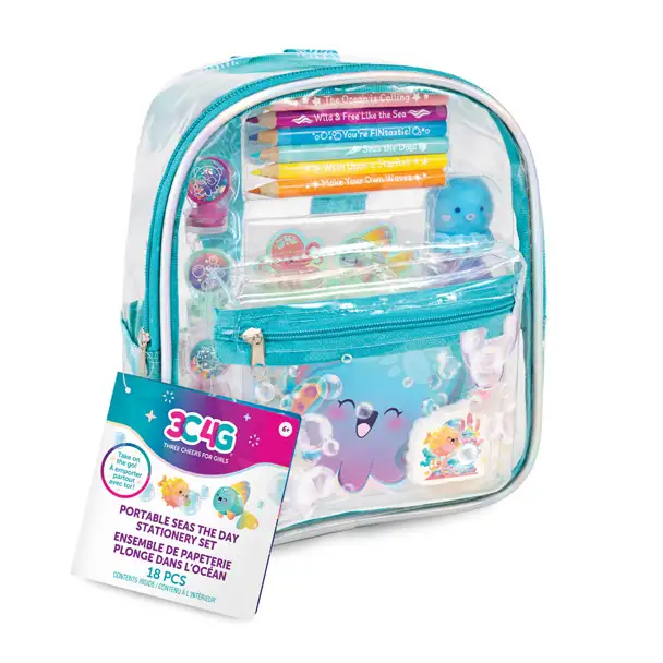 Make It Real 3C4G 12089 Mochila Fantasia Acuatica 8 Pulgadas Con Papeleria