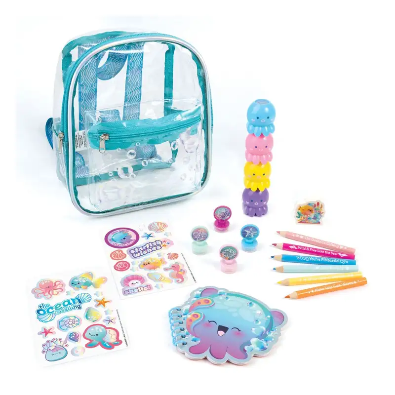 Make It Real 3C4G 12089 Mochila Fantasia Acuatica 8 Pulgadas Con Papeleria