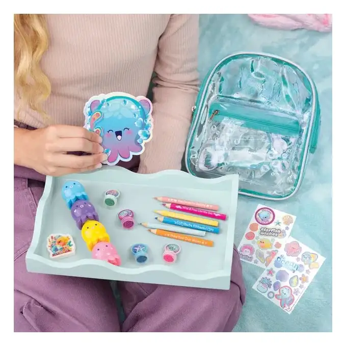 Make It Real 3C4G 12089 Mochila Fantasia Acuatica 8 Pulgadas Con Papeleria