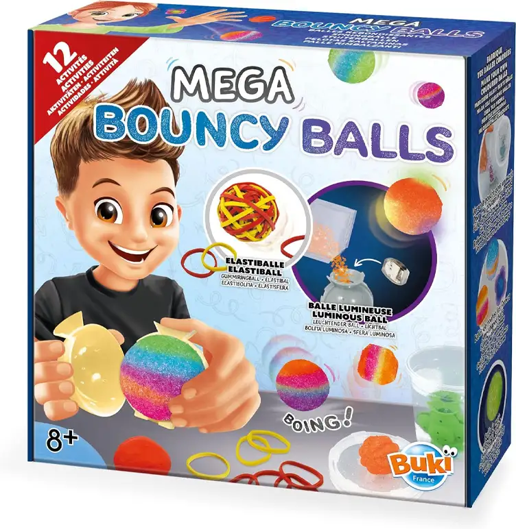 Buki France Mega Pelotas 2164 Rebotadoras 12 Experimentos