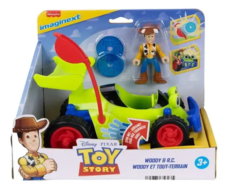 Mattel Fisher Price Jkw22 Toy Story Figuras De Woody Y Carro Rc