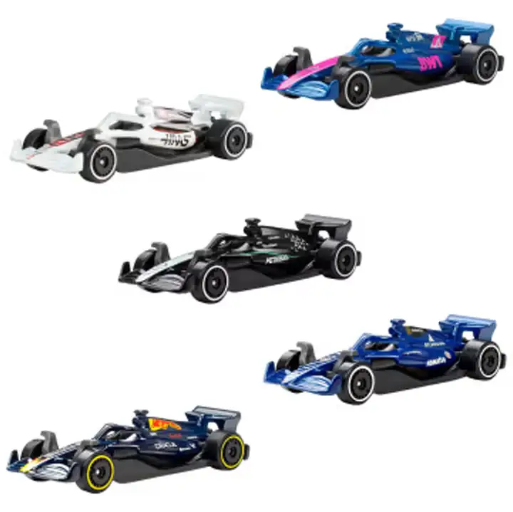Mattel Hot Wheels Jln11  Paquete 5 Carros De Carrera