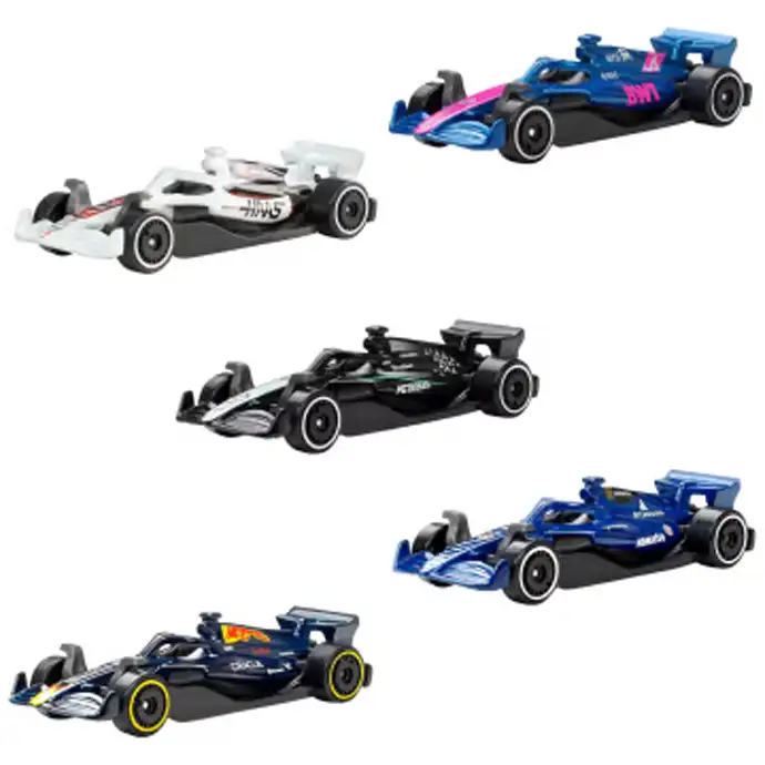 Mattel Hot Wheels Jln11  Paquete 5 Carros De Carrera