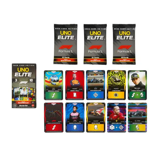 Mattel Games Jlv43 Uno Elite Racing 25 Set Refuerzo