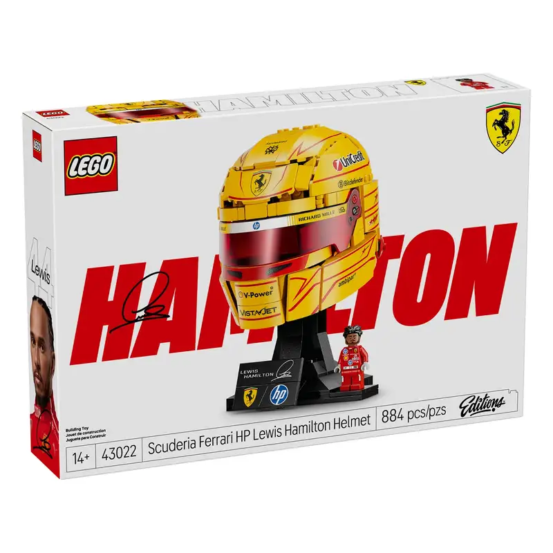 Lego Editioons 43022 Scuderia Ferrari Hp Casco De Lewis Hamilton