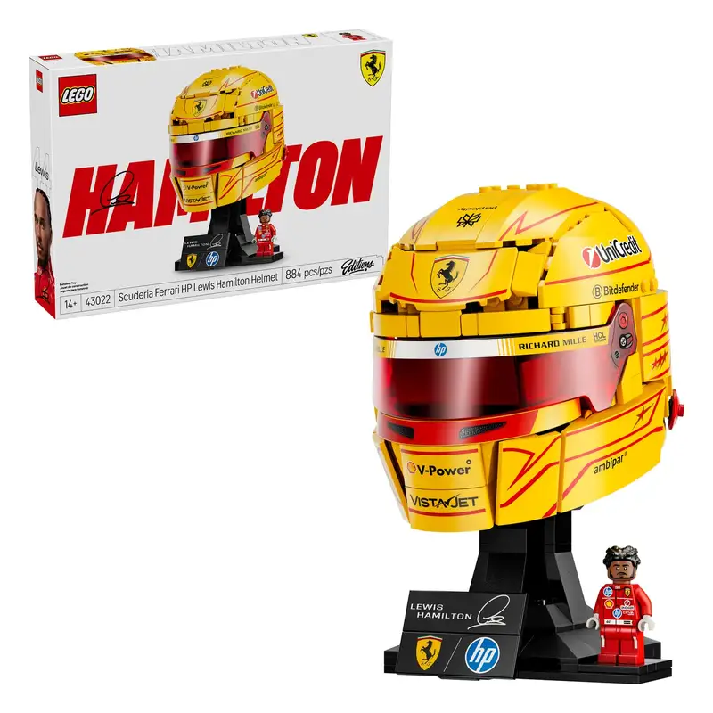 Lego Editioons 43022 Scuderia Ferrari Hp Casco De Lewis Hamilton