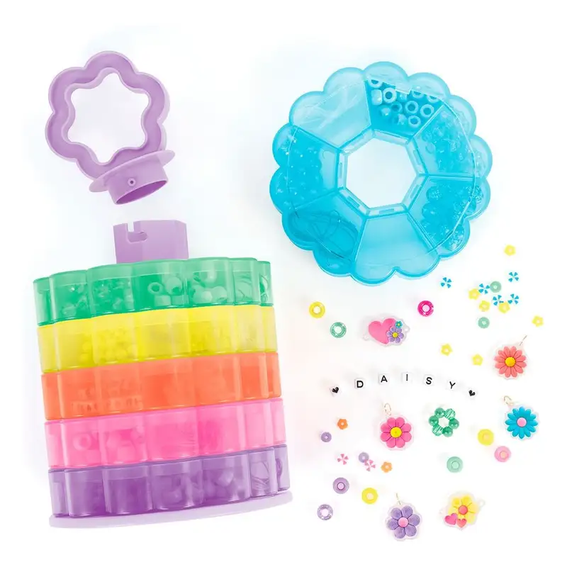 Make It Real Diy 1738 Torre Floral Para Almacenamiento De Cuentas