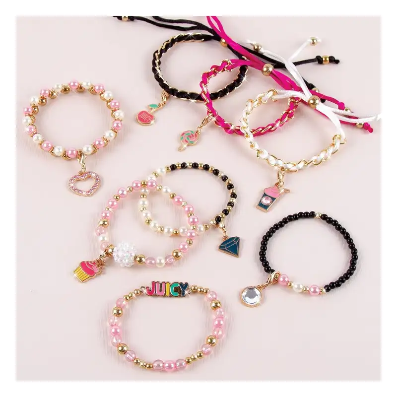 Make It Real Diy 4432 Mini Pulseras Juicy Couture Rosa Y Preciosa
