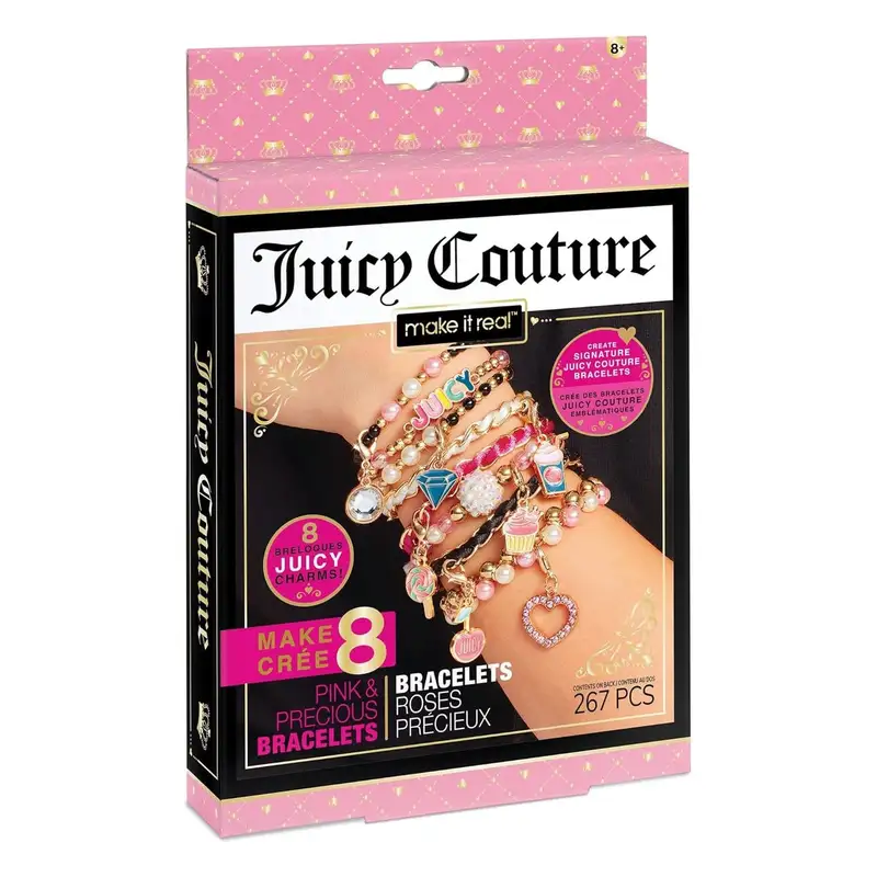 Make It Real Diy 4432 Mini Pulseras Juicy Couture Rosa Y Preciosa