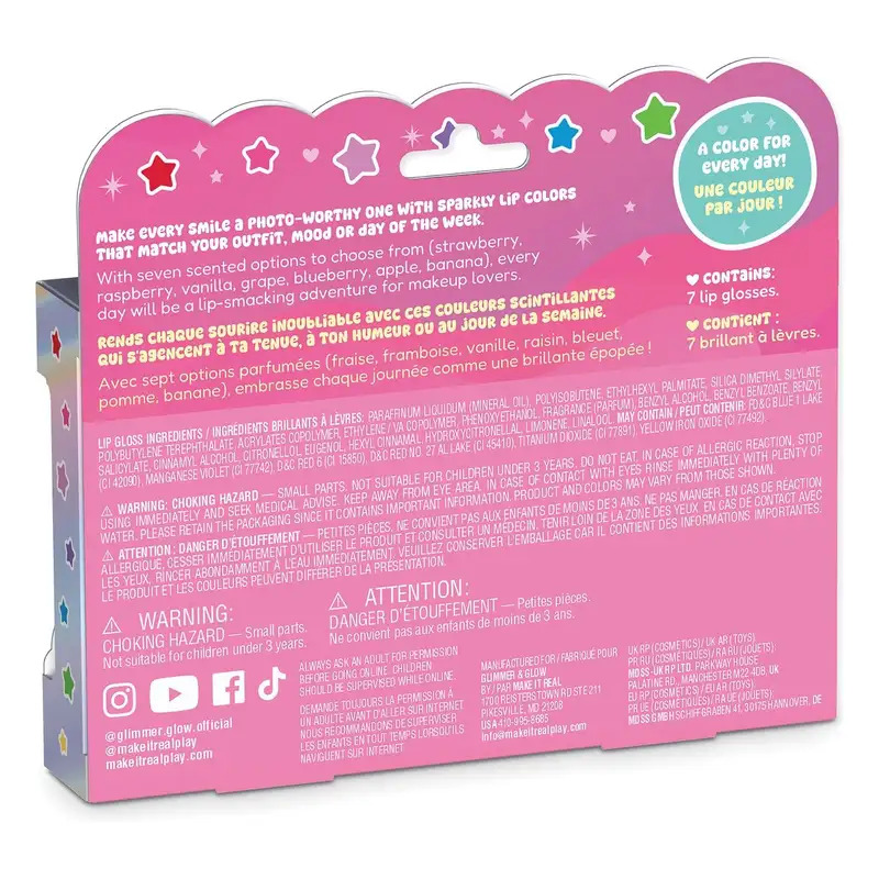 Make It Real 3C4G 70011 Brillo Labial Con Glitter 7 Dias