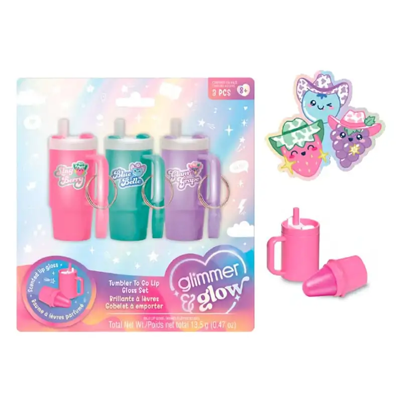 Make It Real 3C4G 70012 Set De Brillo Labial Vaso Para Llevar