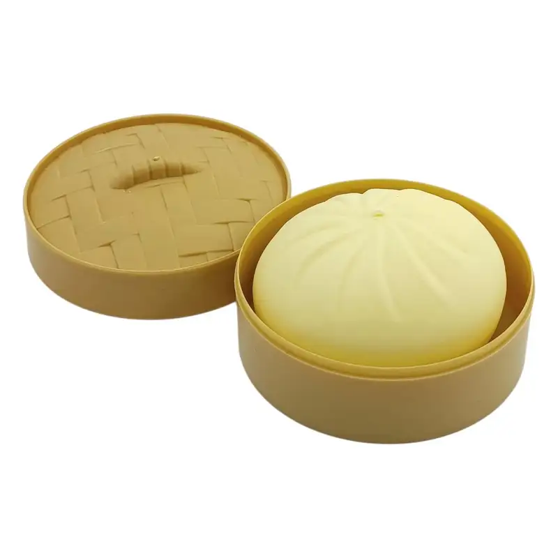 Lolo Toys Squishy Lolo-C017 Dumplings Al Vapor Realista, Suave Y Apretable 8.5 CM