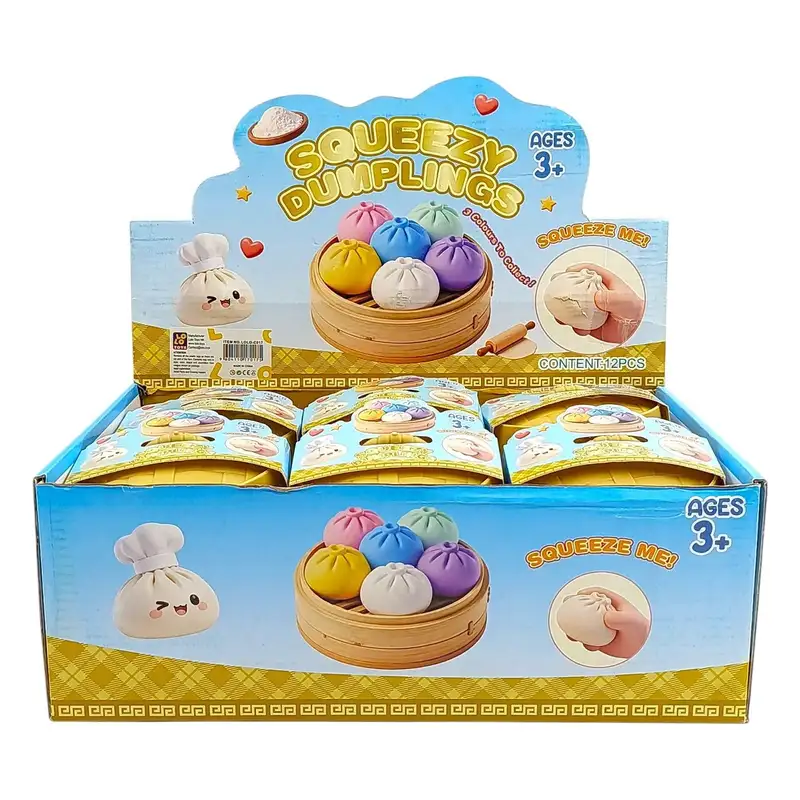 Lolo Toys Squishy Lolo-C017 Dumplings Al Vapor Realista, Suave Y Apretable 8.5 CM