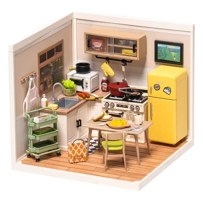 Rolife Diy Dw008 Cocina Happy Meals