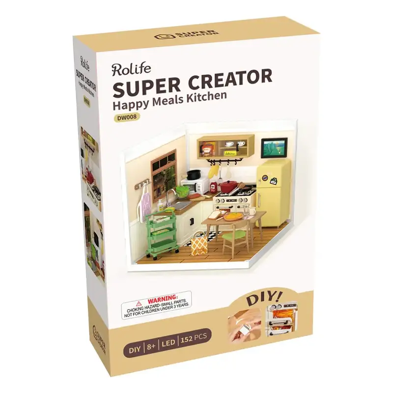 Rolife Diy Dw008 Cocina Happy Meals