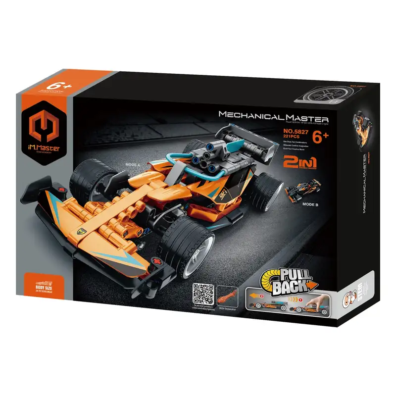 Im.Master Mechanical Master 5827 Auto De Carreras 2 En 1 Con Retroceso 220 Piezas