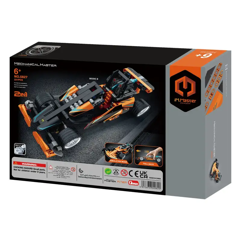 Im.Master Mechanical Master 5827 Auto De Carreras 2 En 1 Con Retroceso 220 Piezas