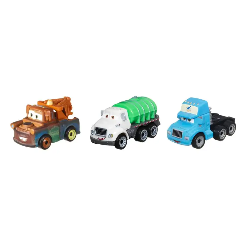 Mattel Cars Gkg01 Disney Pixar Mini Corredores Paquete De 3 Autos