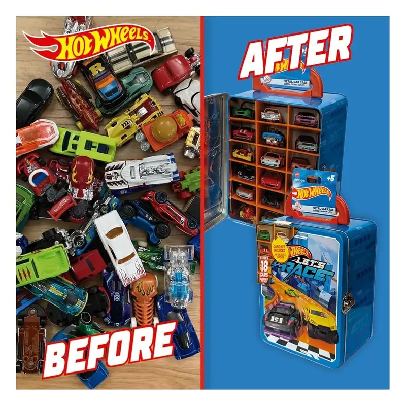 Mattel Hot Wheels Hwcc2-24C Estuche Metalico Para Autos