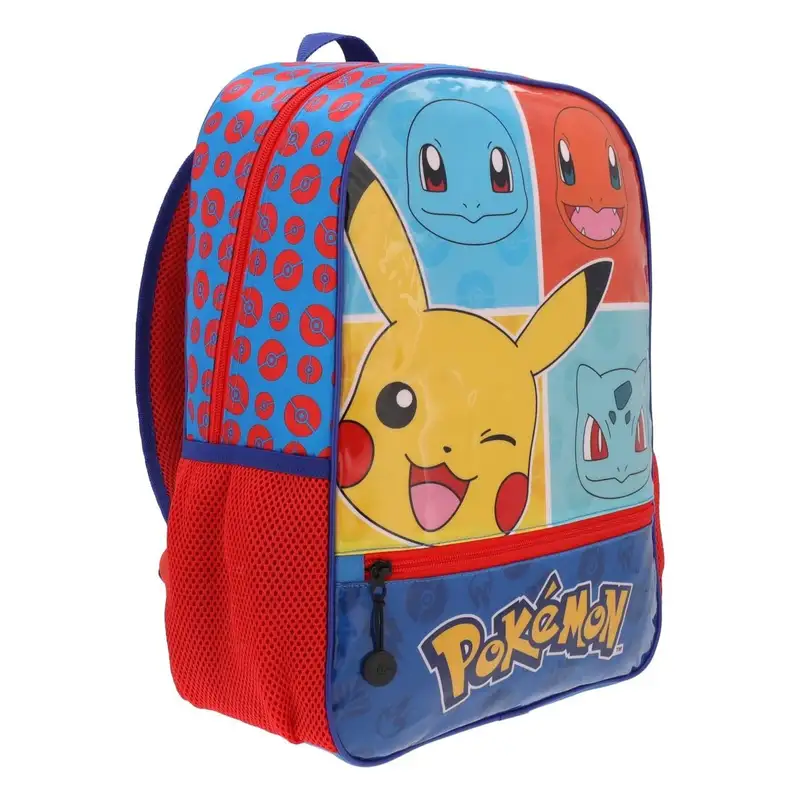Nasa Pokémon Pkm002-Bp081A Mochila Infantil Pikachu, Squirtler, Charmander Y Bulbasaur