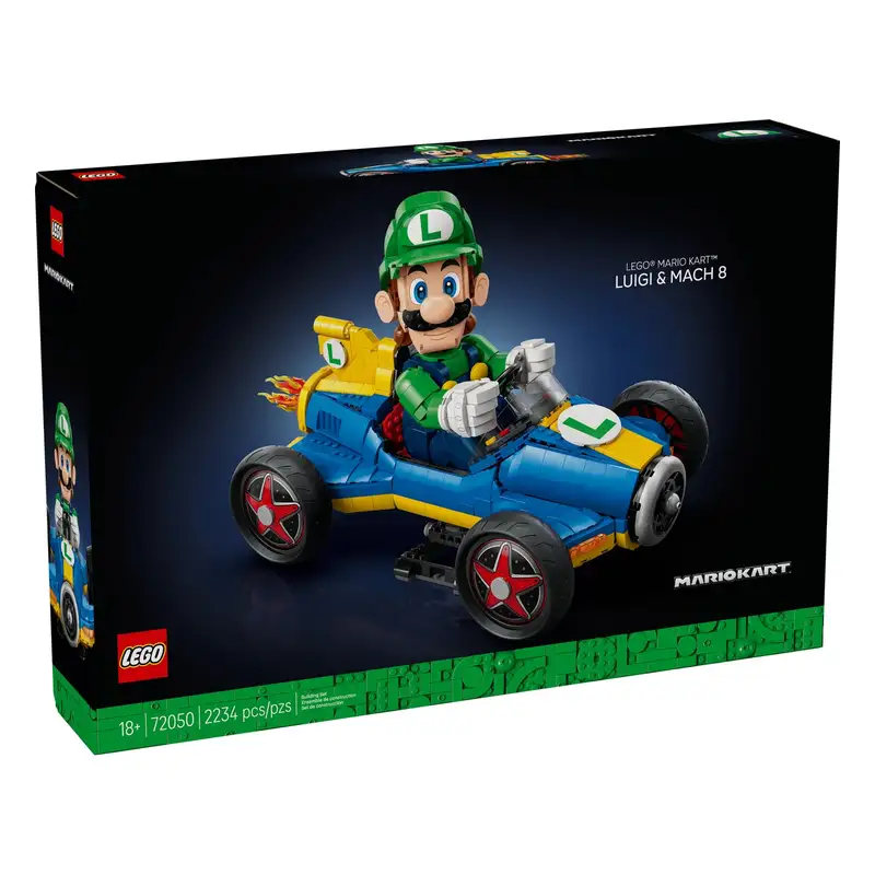 Lego Super Mario Bros 72050 Mario Kart: Luigi Y Mach 8